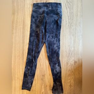 Lululemon align tie dye grey/black - size 4